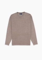 Brown Soft Boxy Neck Jumper