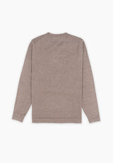Brown Soft Boxy Neck Jumper