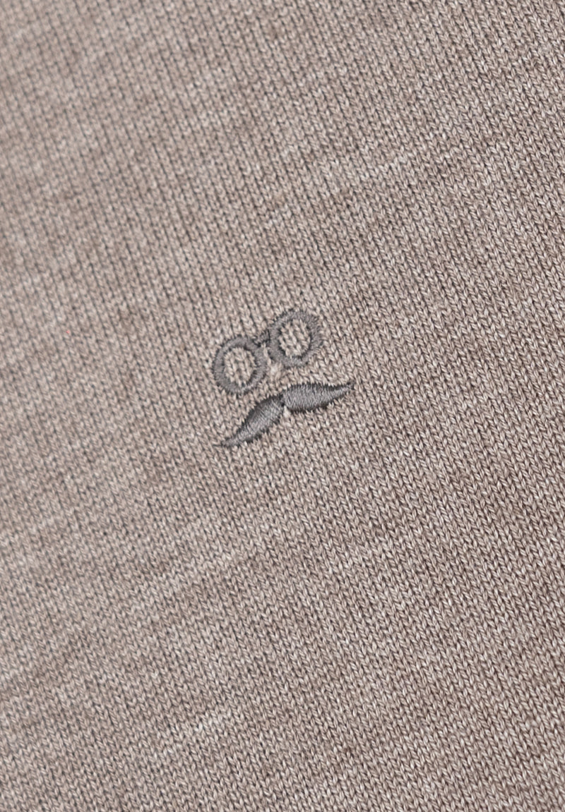 Jersey Cuello Caja Soft Marrón