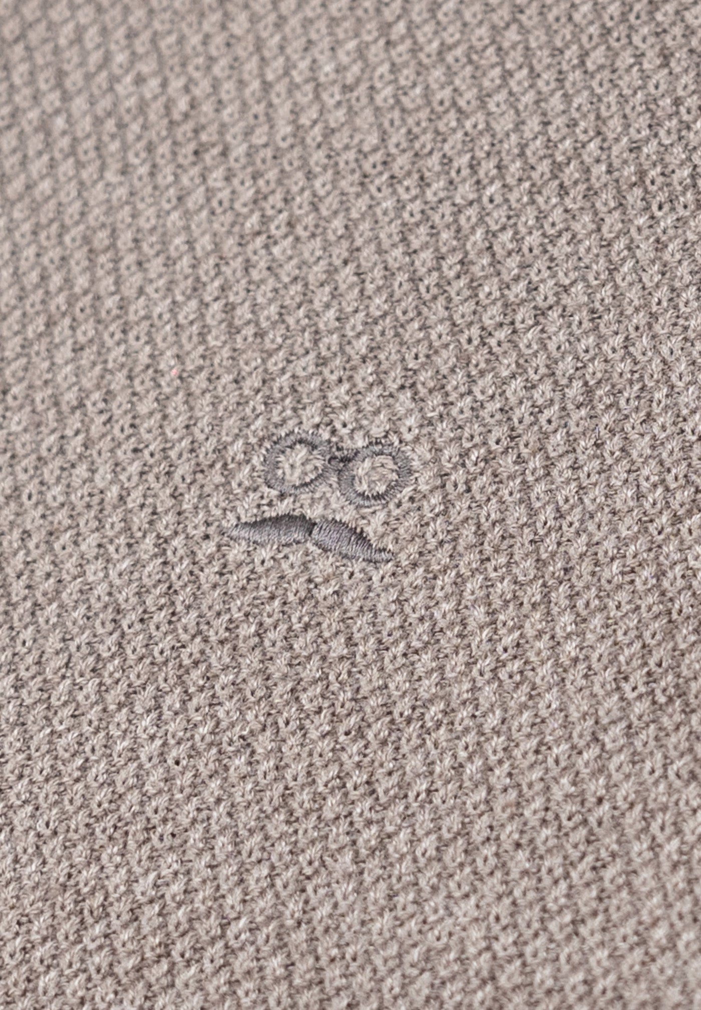 Brown Plain Sleeve Textured Jumper