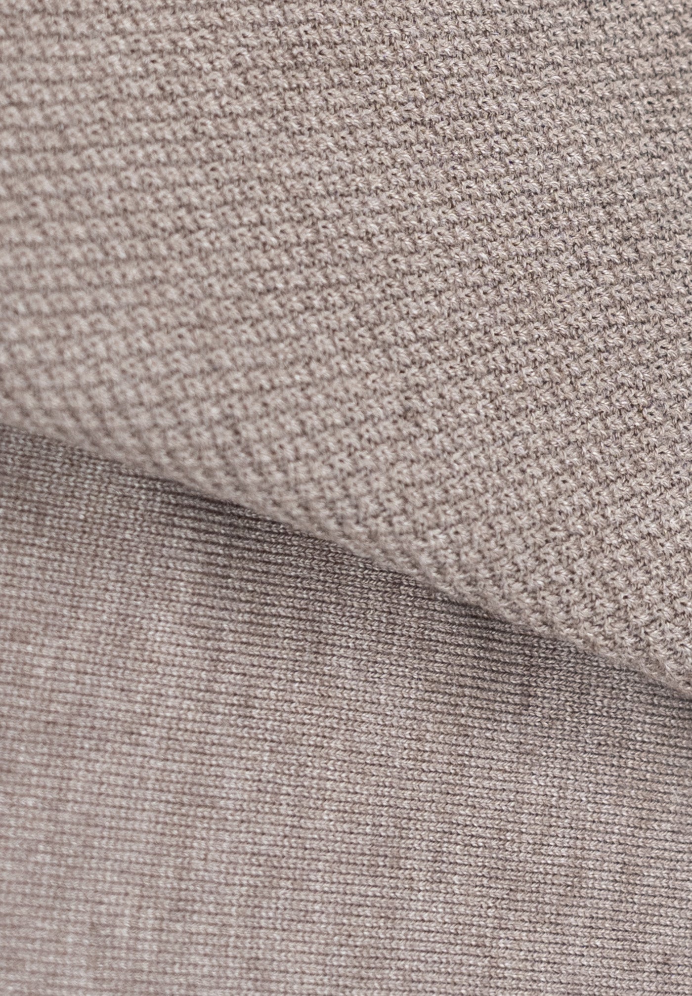 Brown Plain Sleeve Textured Jumper
