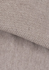 Brown Plain Sleeve Textured Jumper