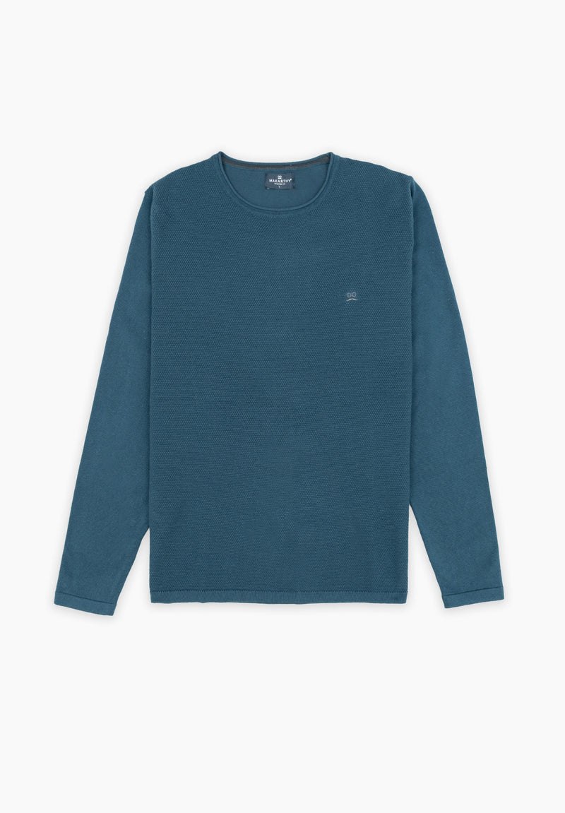 Jersey Estructura Manga Lisa Royal