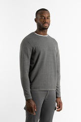 Jersey Estructura Manga Gris Oscuro