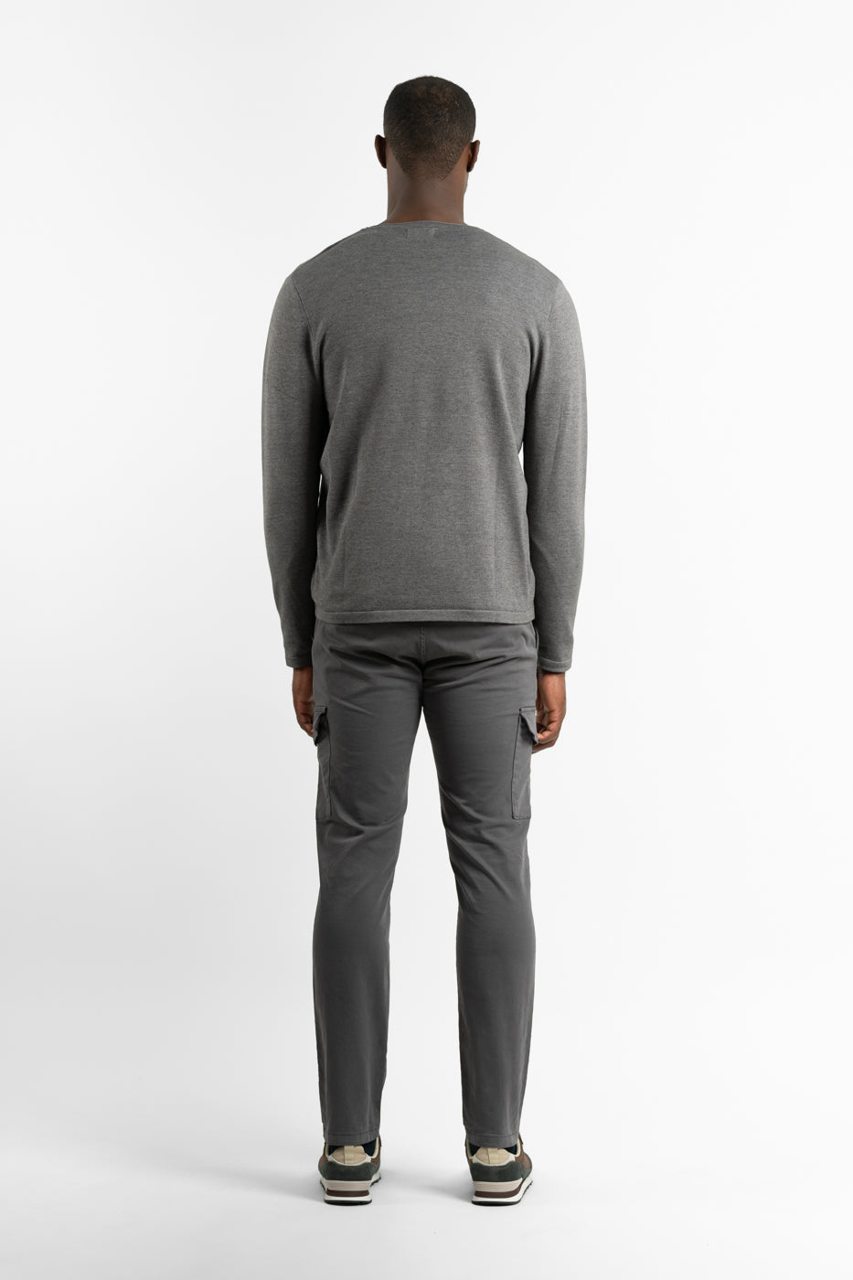 Jersey Estructura Manga Gris Oscuro