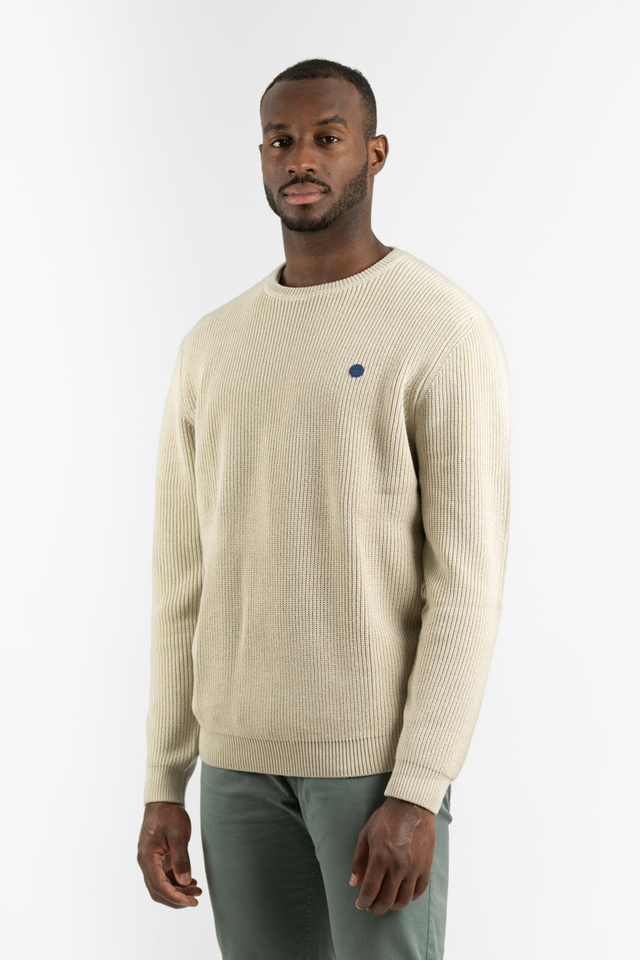Ecru Ribbed Jumper