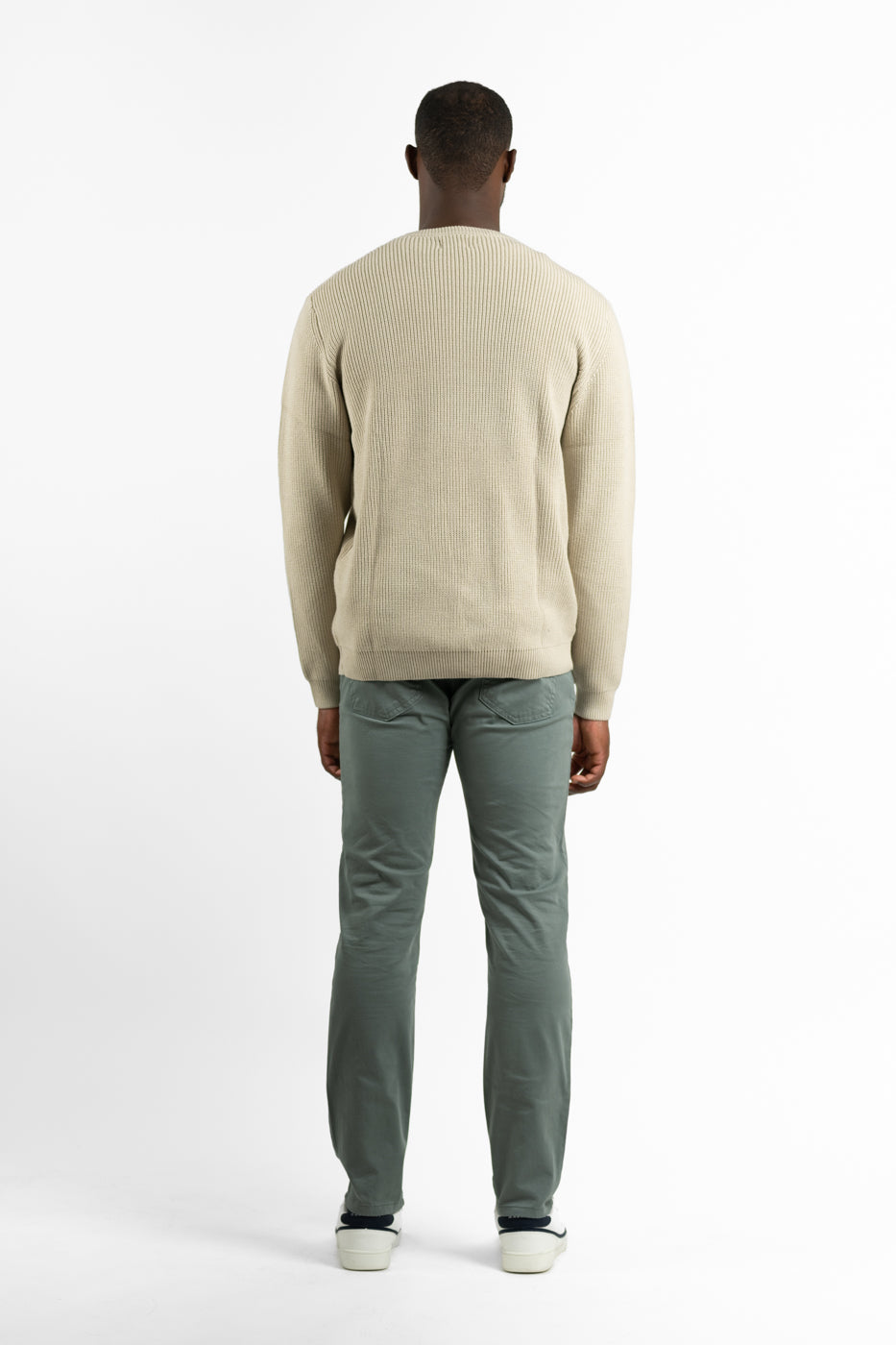 Ecru Ribbed Jumper