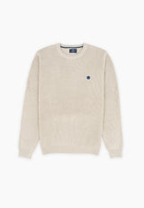 Ecru Ribbed Jumper