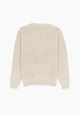 Ecru Ribbed Jumper
