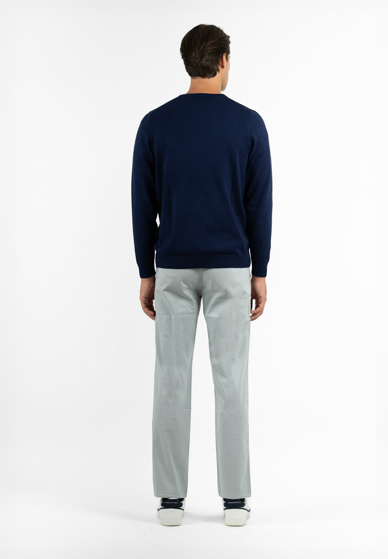 Jersey Zip Parche Marino