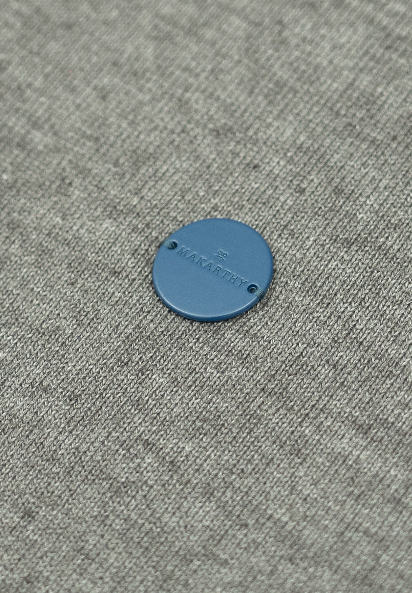 Dark Grey Patch Zip Jumper