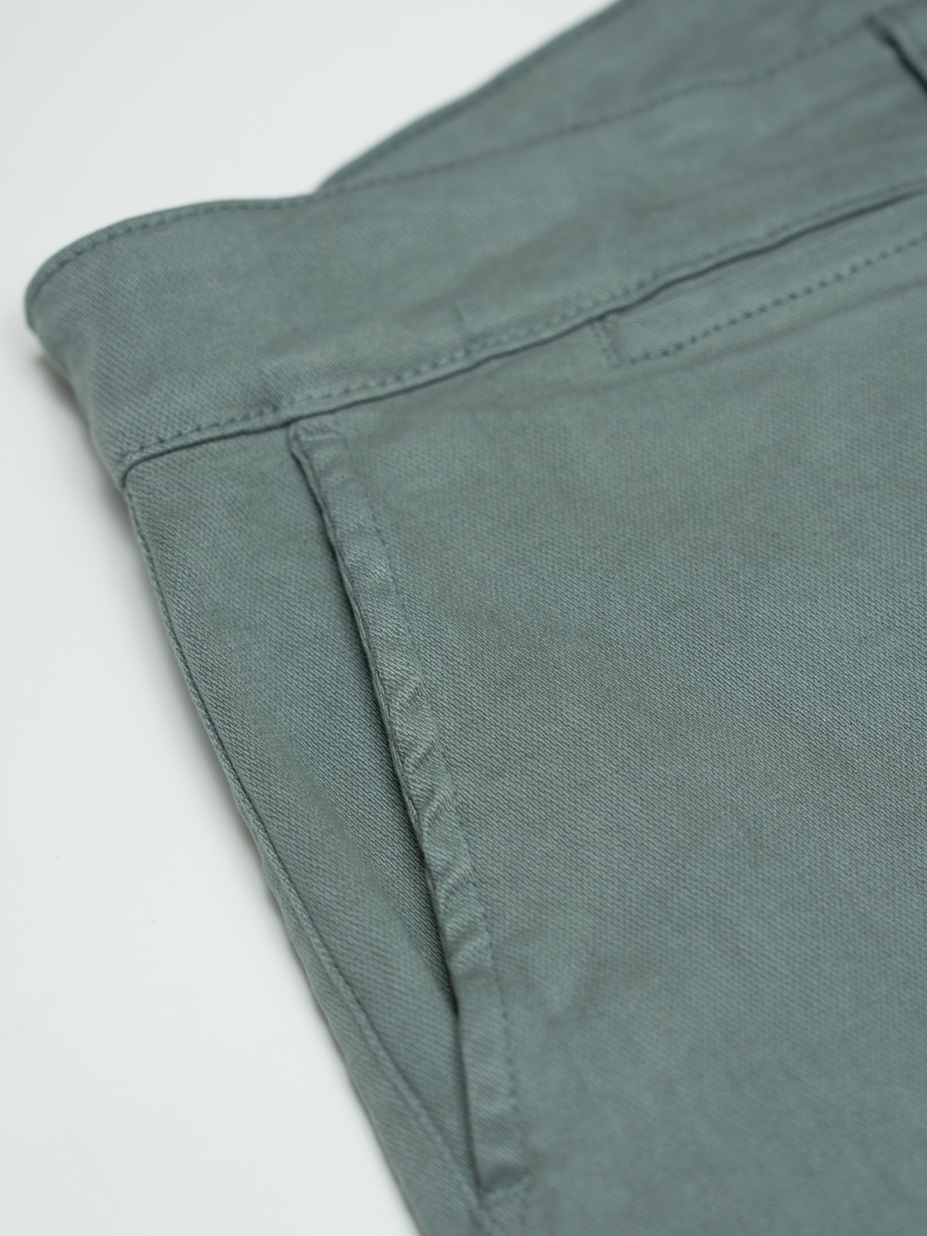 Structured Chino Trousers Sage