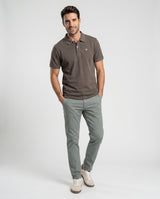 Structured Chino Trousers Sage