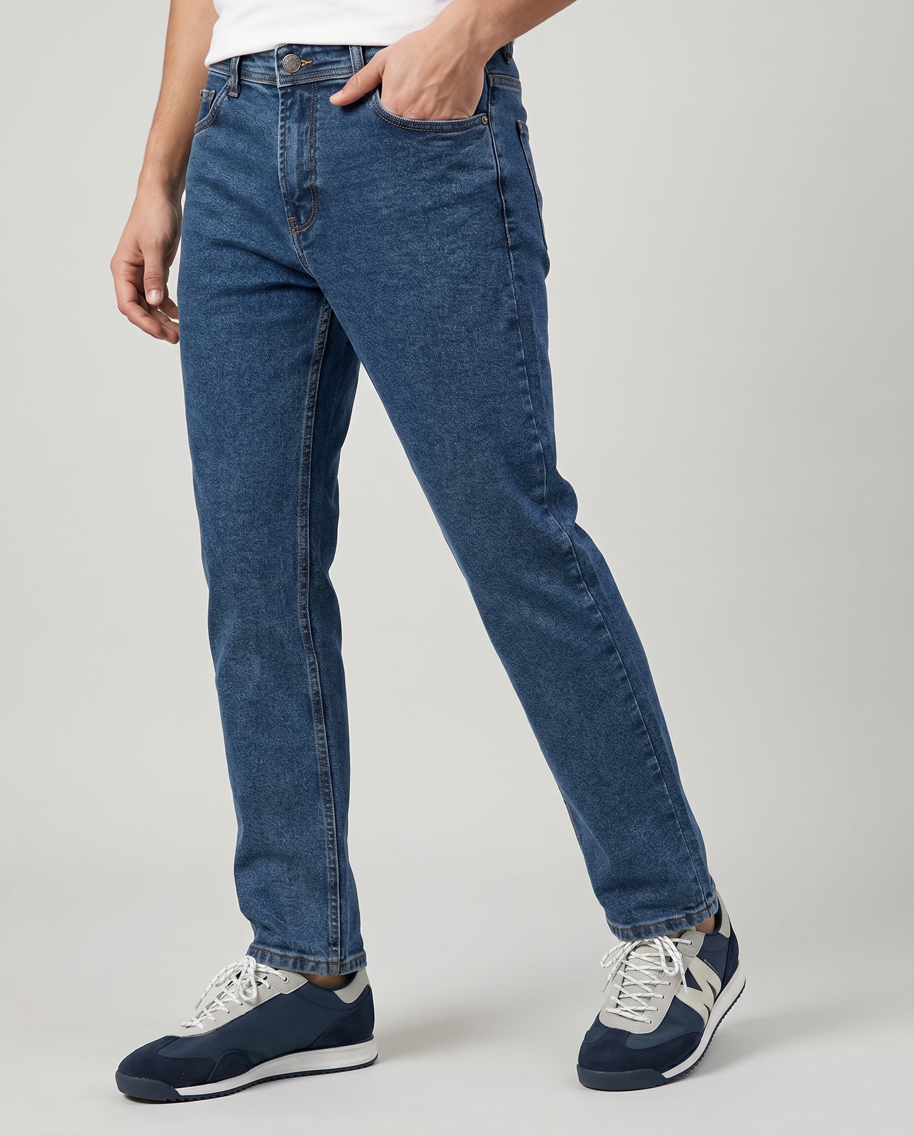 Pantalón New Denim Slim Azul Medio