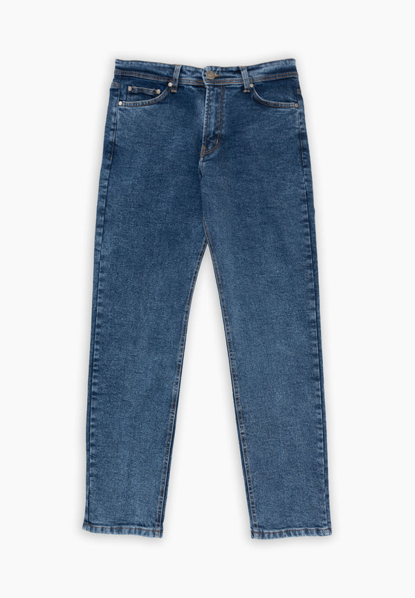 Pantalón New Denim Regular Azul Medio