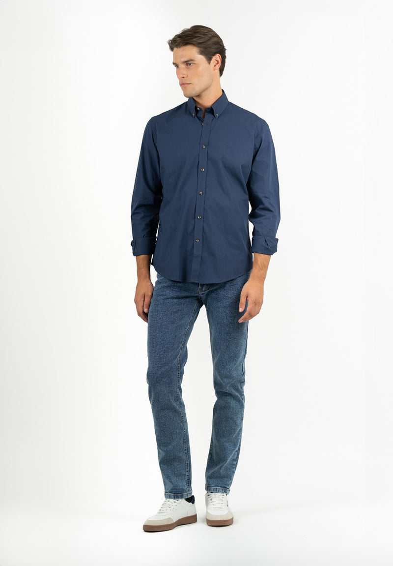Pantalón New Denim Regular Azul Medio
