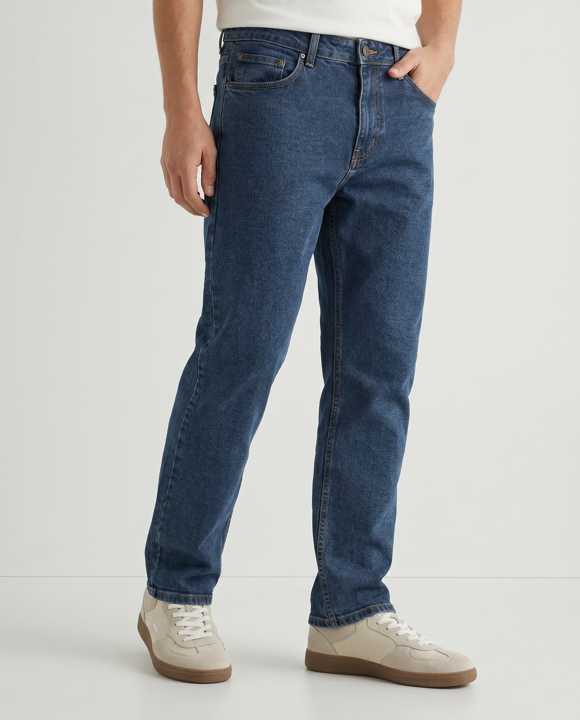 Pantalón New Denim Regular Azul Medio
