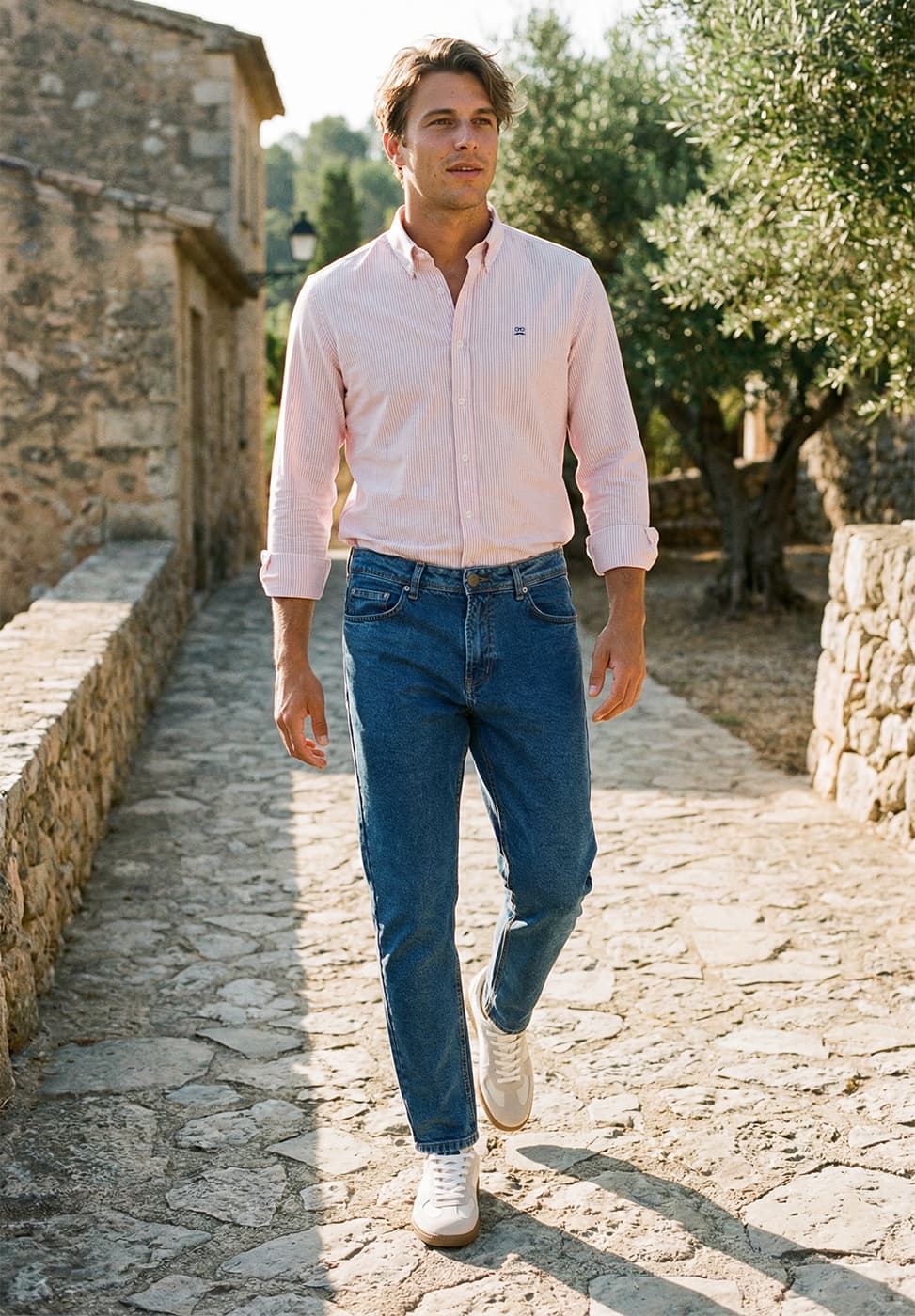 Pantalón New Denim Regular Azul Medio