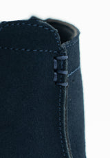 Navy Suede Boot