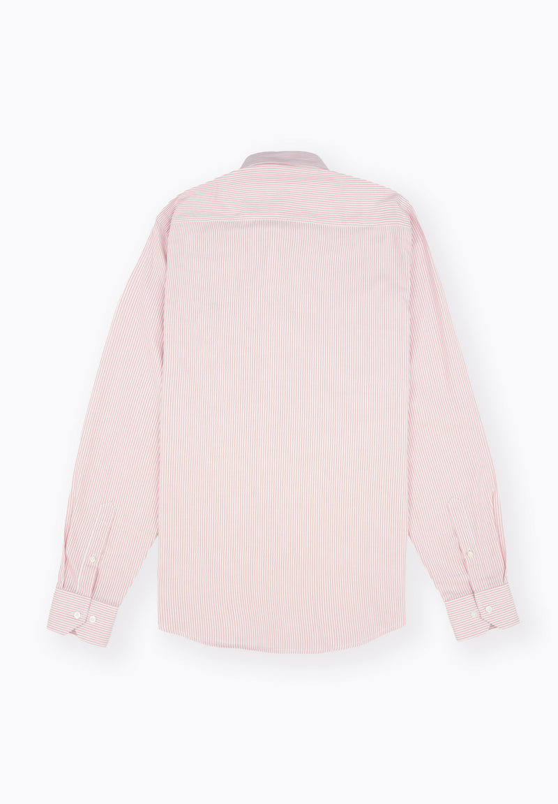 Camisa Oxford Rayas Rosa