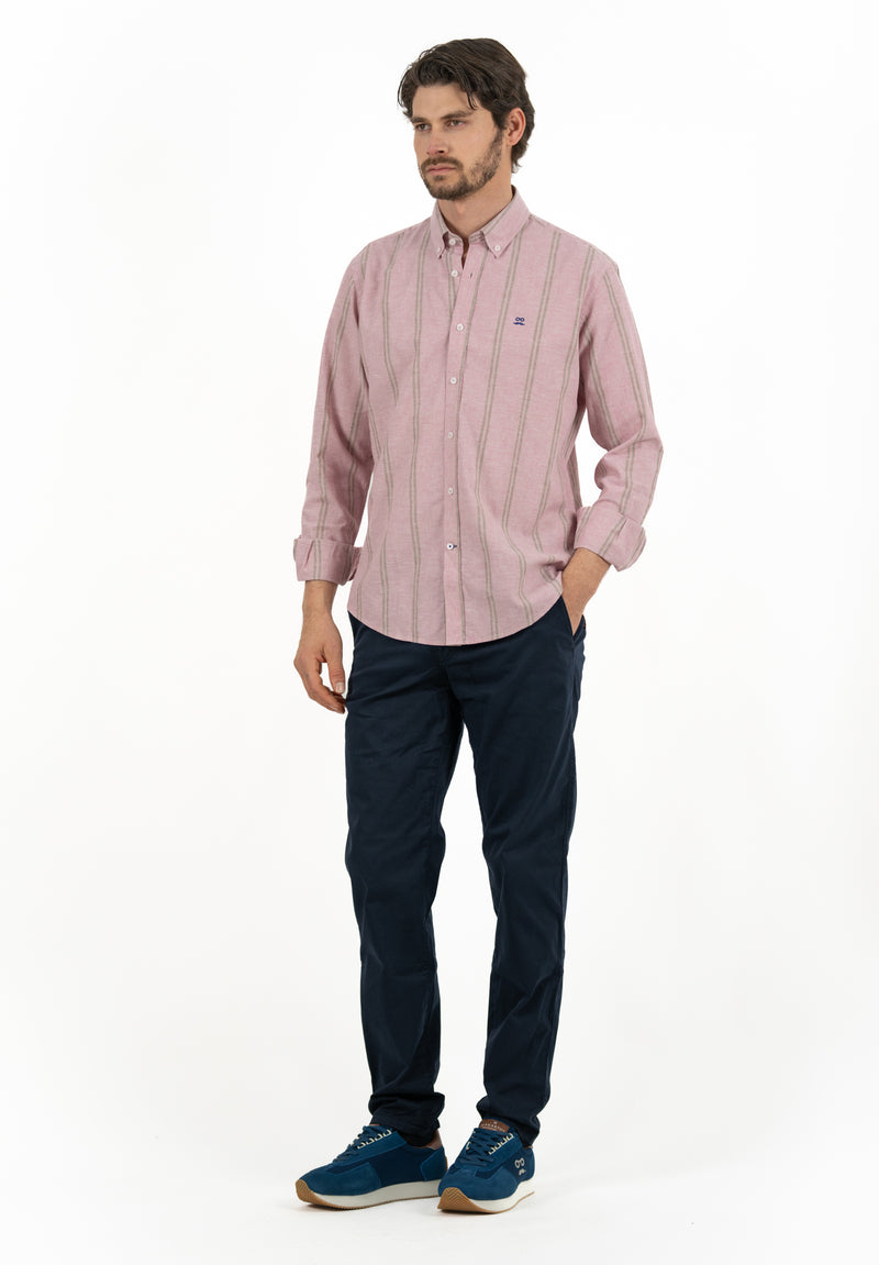 Camisa Double Stripe Rosa