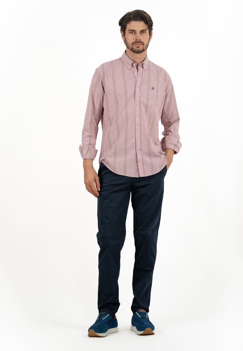 Camisa Double Stripe Rosa