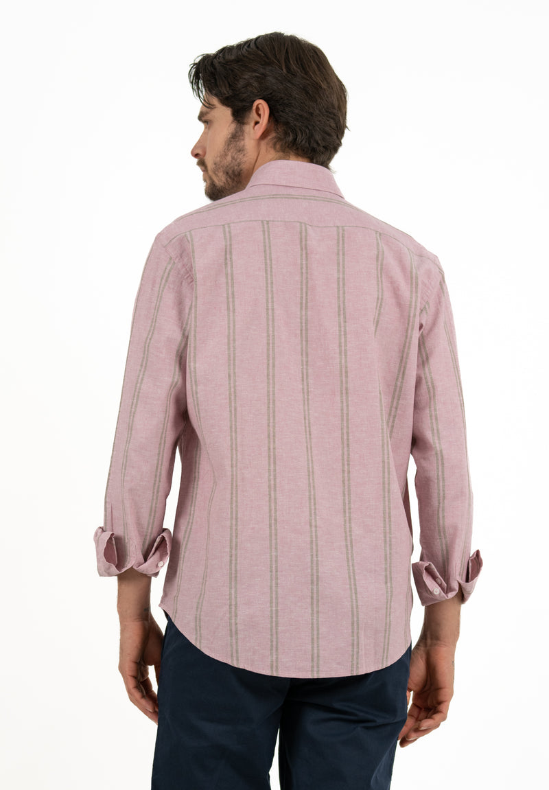 Camisa Double Stripe Rosa