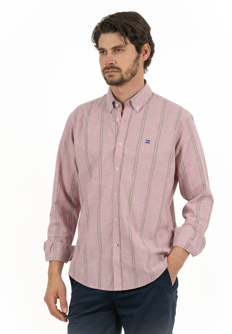 Camisa Double Stripe Rosa