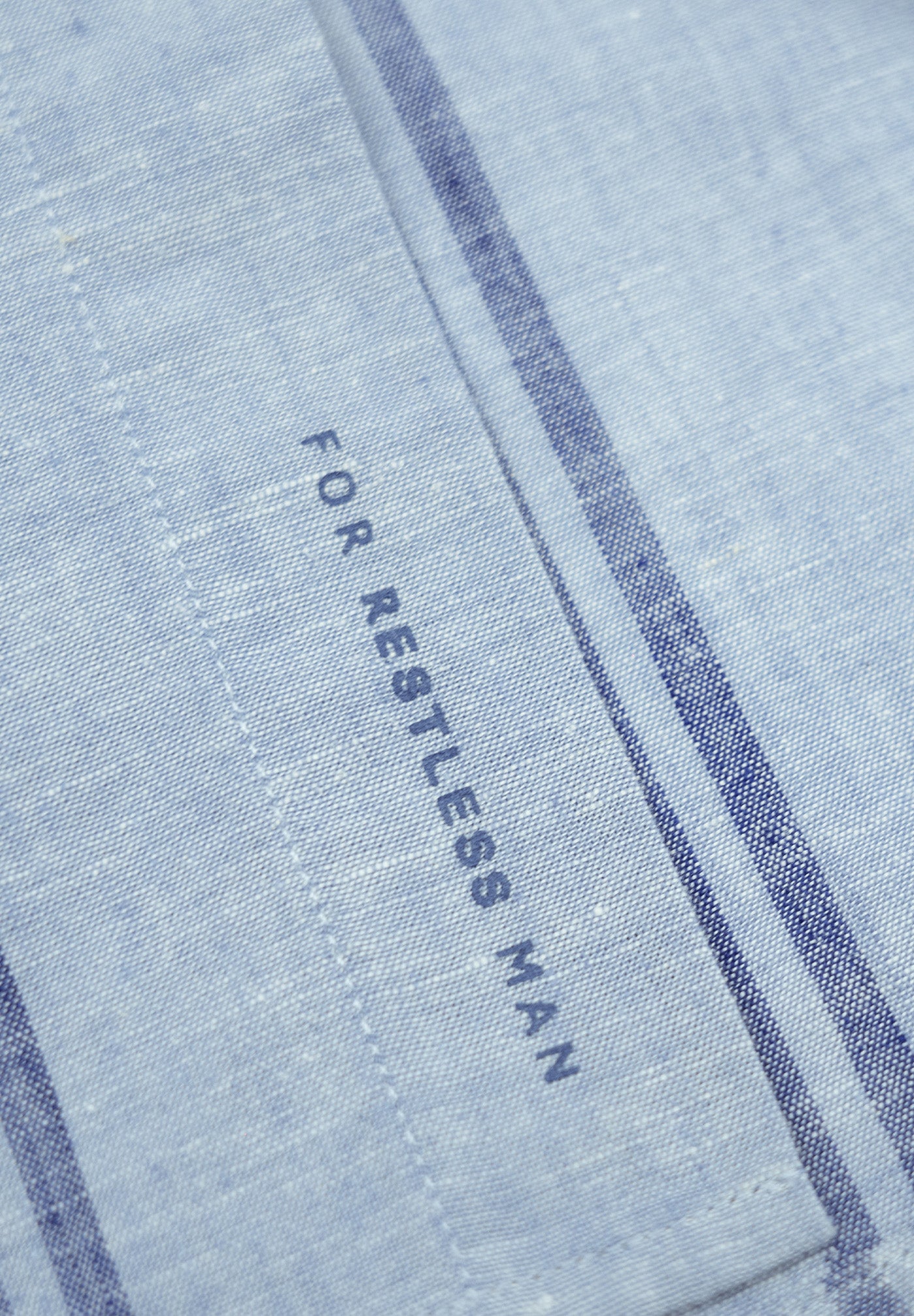 Camisa Double Stripe Celeste