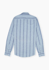 Camisa Double Stripe Celeste