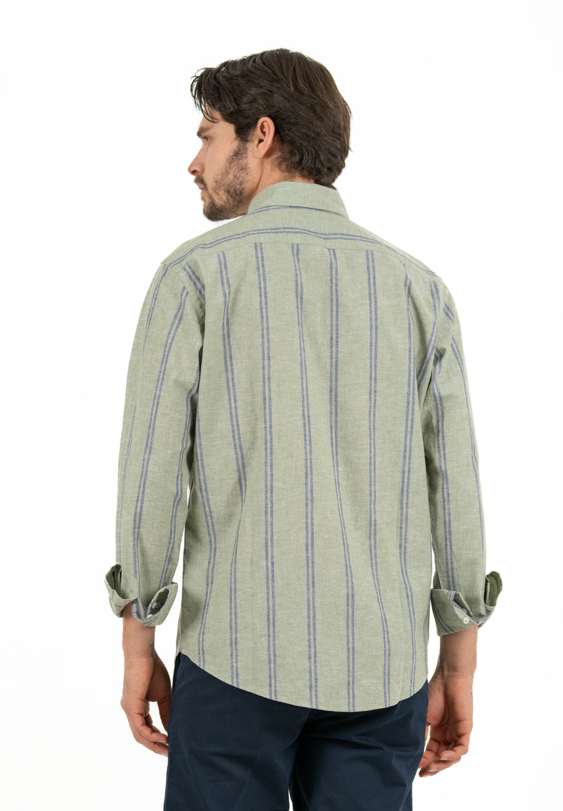 Camisa Double Stripe Kaki