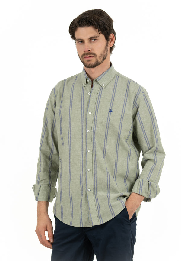 Camisa Double Stripe Kaki