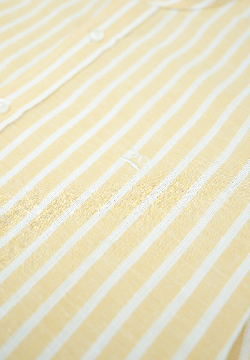 Camisa Hombre Manga Larga Cuello Mao Kiwi Avena 3