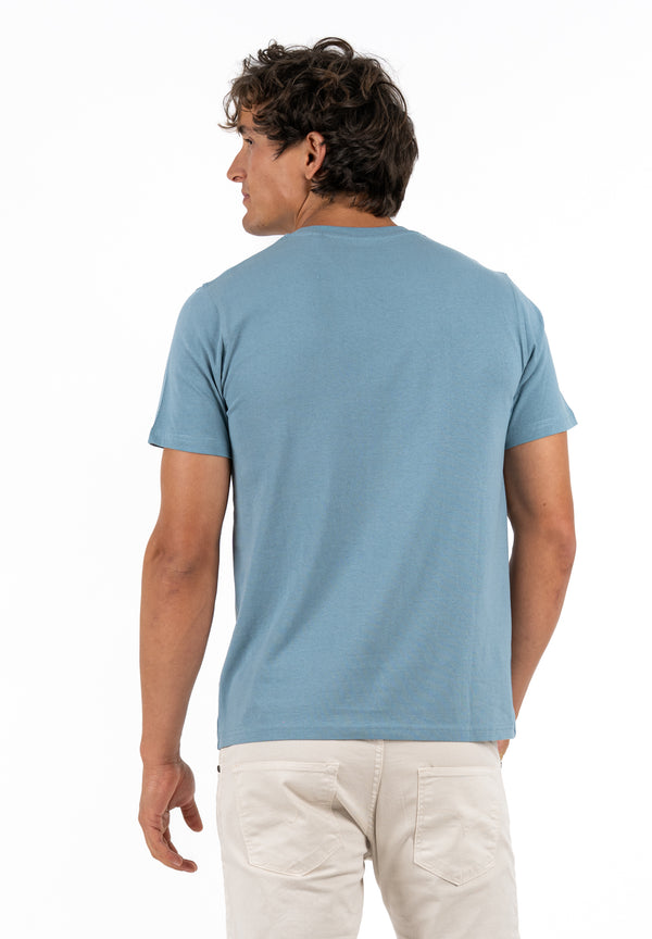 Camiseta Minimal Gris Azulado