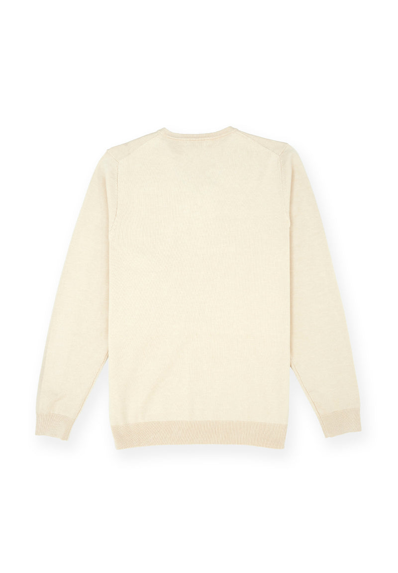 Jersey Cuello Pico Beige