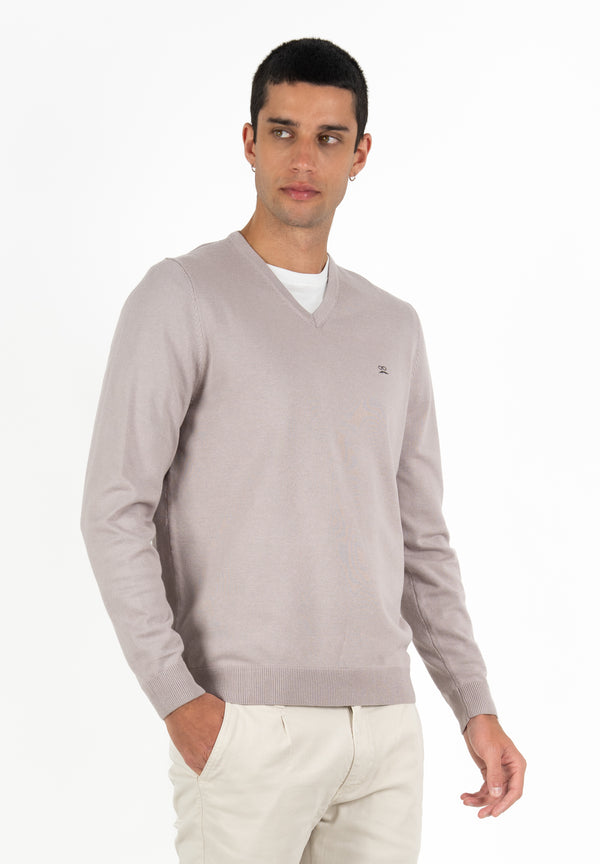 Jersey Cuello Pico Ciruela