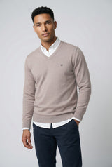 Jersey Cuello Pico Ciruela