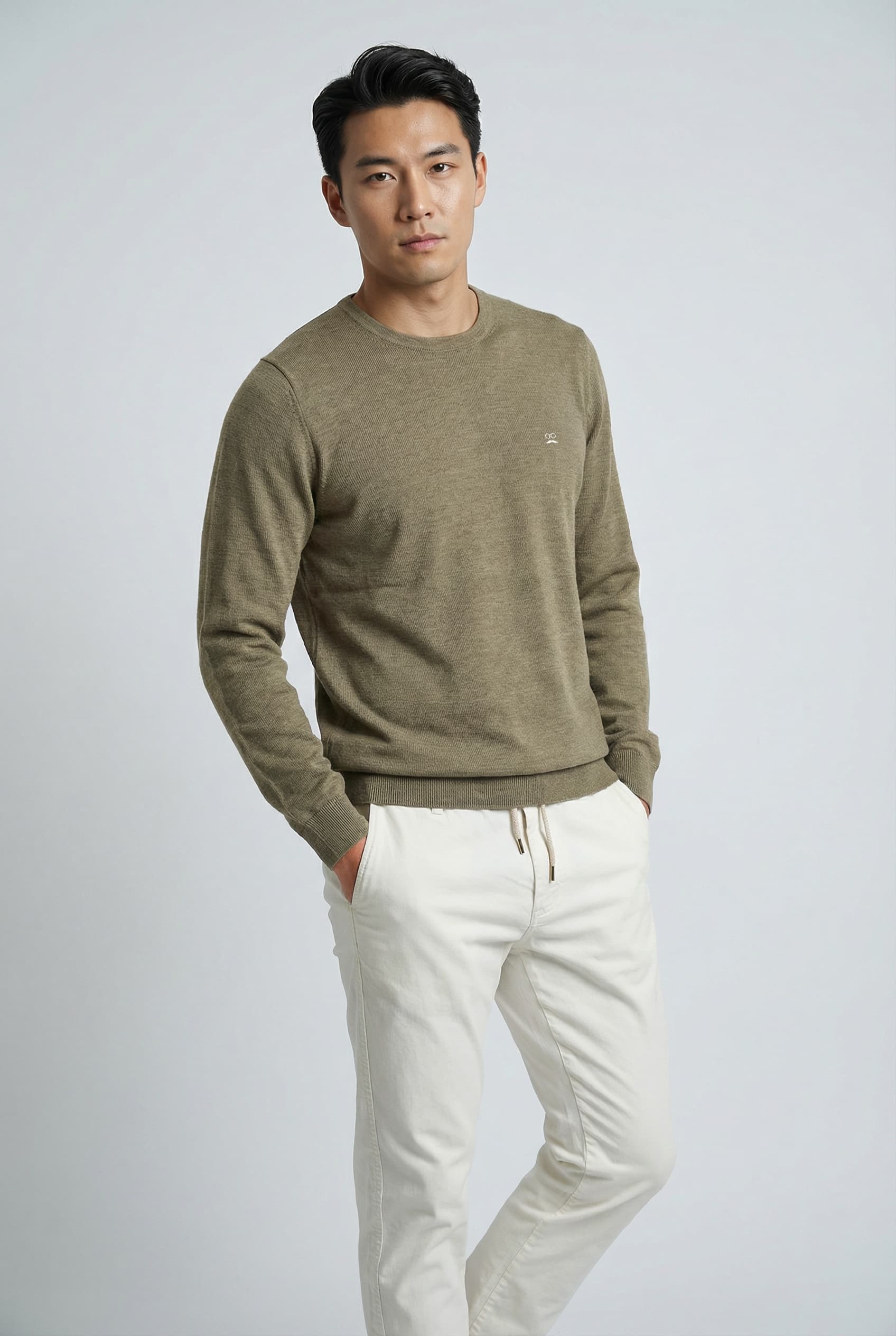 Jersey Cuello Caja Oliva