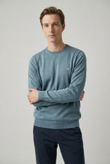 Jersey Cuello Caja Gris Azulado