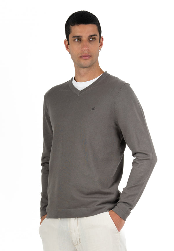 Jersey Cuello Pico Soft Sombra