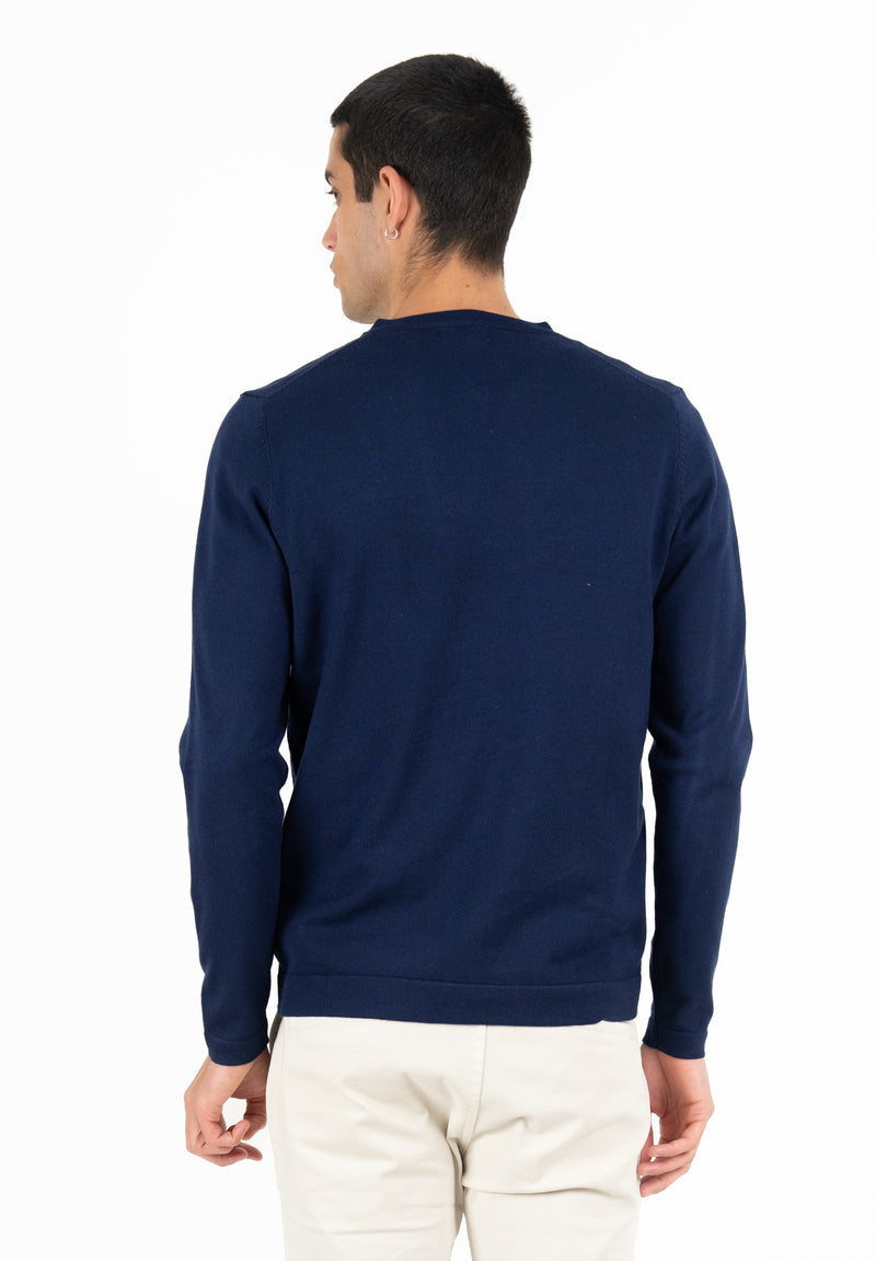 Jersey Cuello Pico Soft Marino