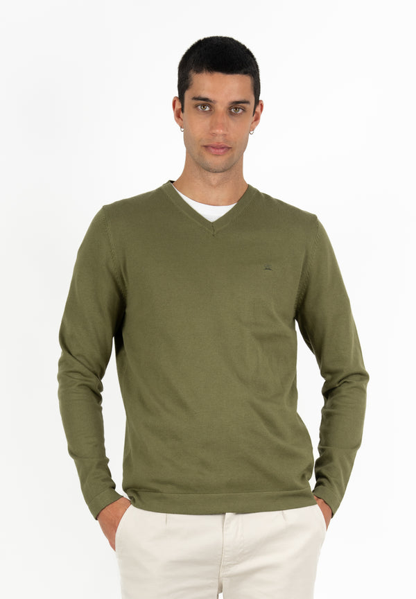 Jersey Cuello Pico Soft Basil