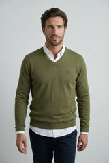 Jersey Cuello Pico Soft Basil