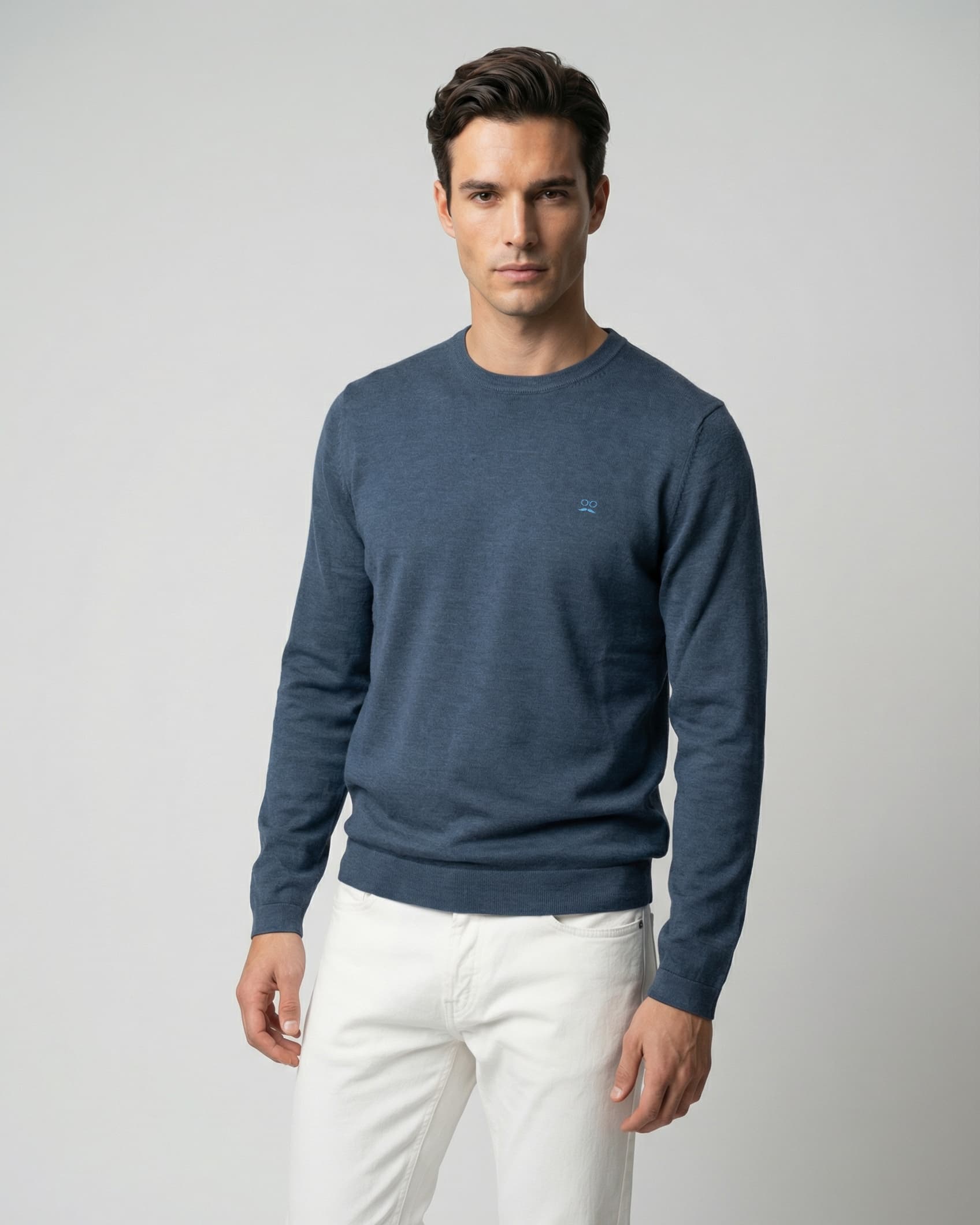 Jersey Cuello Caja Soft Azul Coral