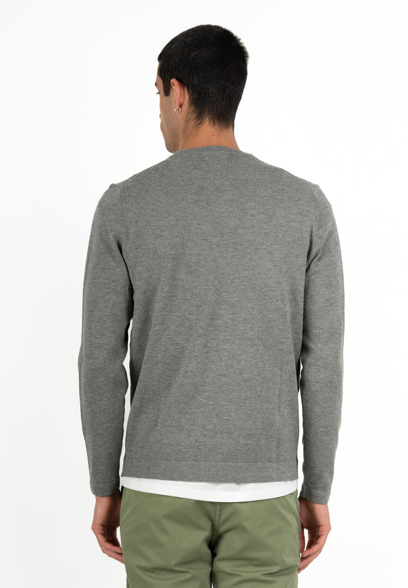 Jersey Cuello Caja Soft Gris