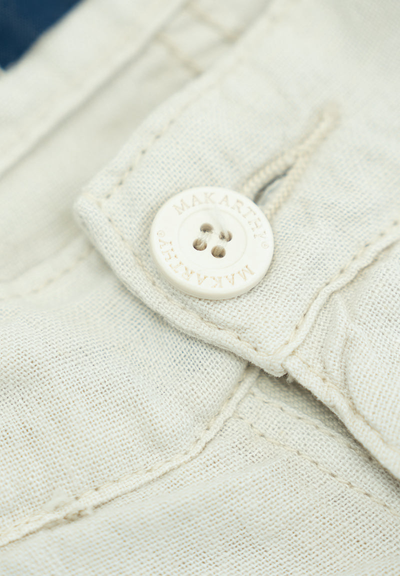 Pantalón Chino Lino Beige