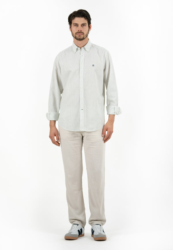 Pantalón Chino Lino Beige