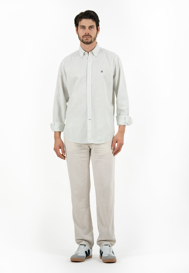 Pantalón Chino Lino Beige