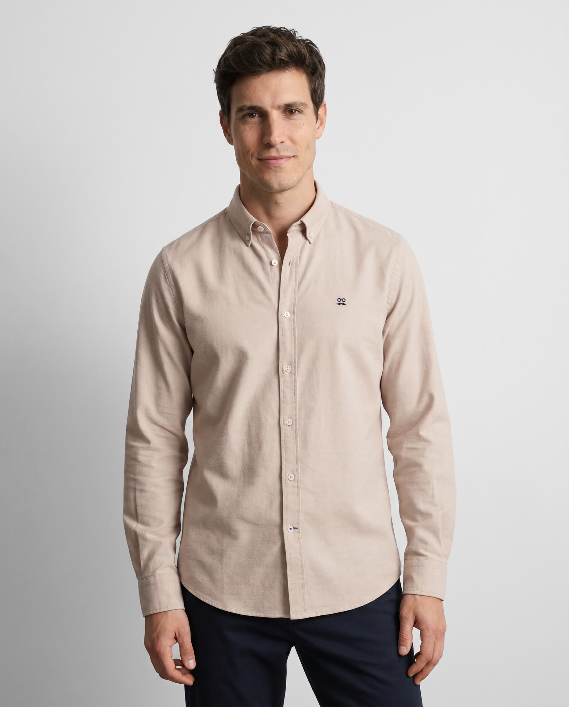 Camisa Oxford Avellana