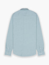 Camisa Oxford Azul Humo